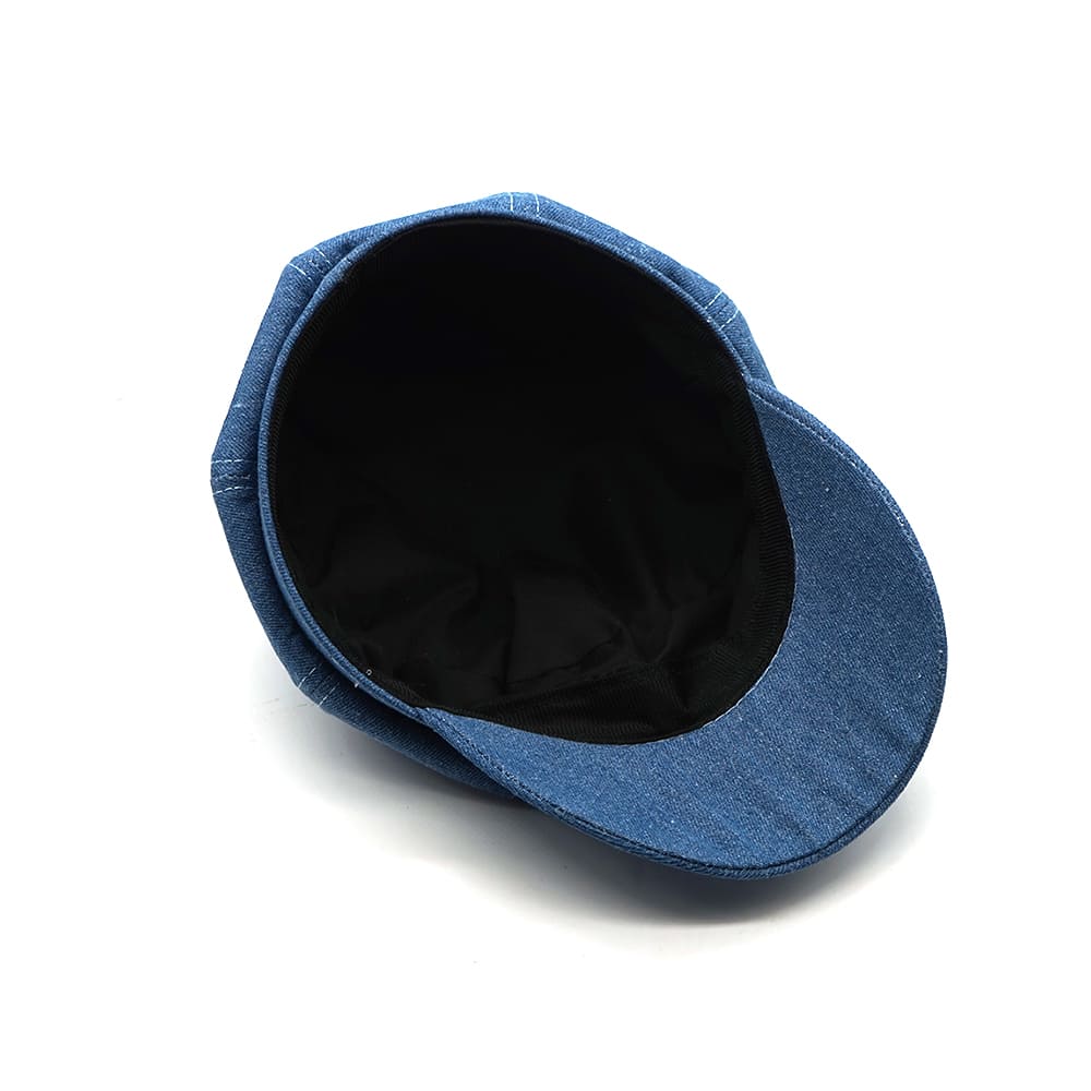 J J Blue Denim Newsboy Cap Newsie 8 Panels Cap Ghelter J J Blue Denim Newsboy Cap Newsie 8 Panels Cap Ghelter