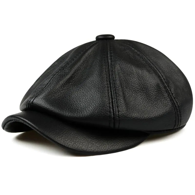 ▷ Kingsville Genuine Leather Newsboy Cap | Pure Cowhide – Ghelter ▷ Kingsville Genuine Leather Newsboy Cap | Pure Cowhide – Ghelter