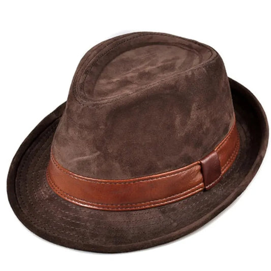Vintage-Cowhide-Fedora-Hat
