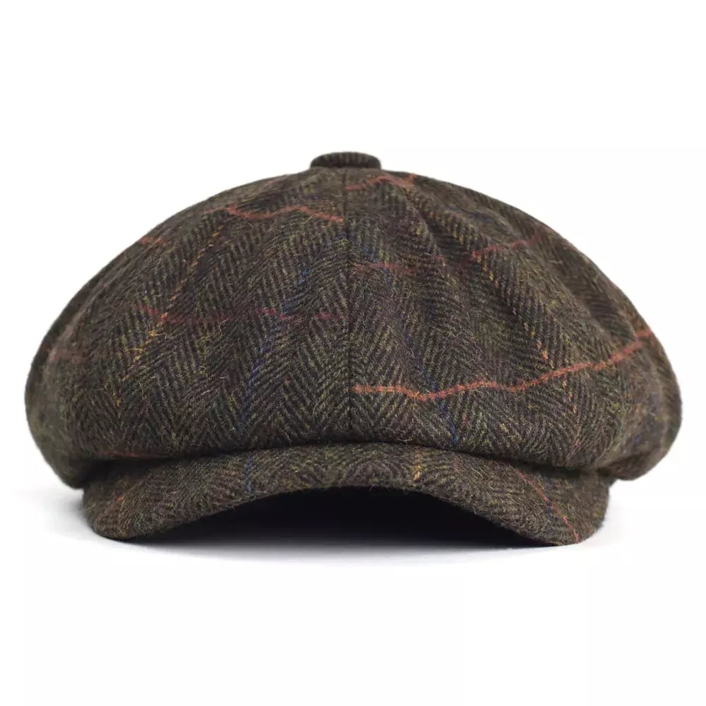 Lancashire Plaid Wool Newsboy Cap On Sale 30 Discount Ghelter