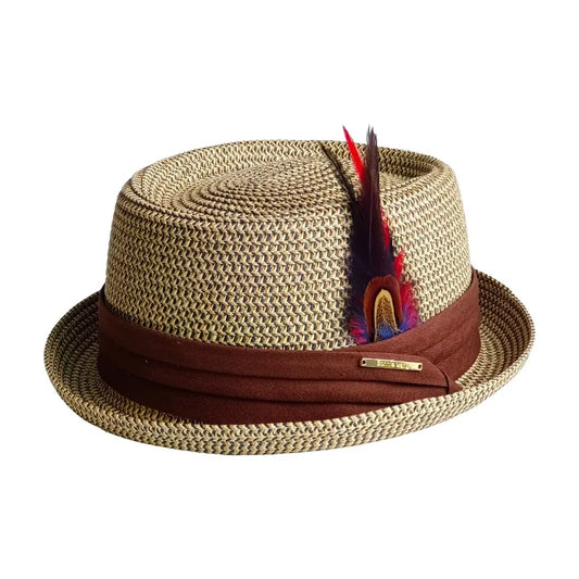 Sun-beach-headwear-unisex-vegetable-fibre-breathable-short-brim-handwoven