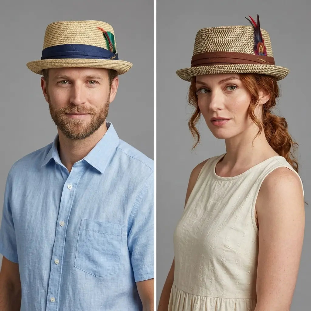 Sun-beach-headwear-unisex-vegetable-fibre-breathable-short-brim-handwoven