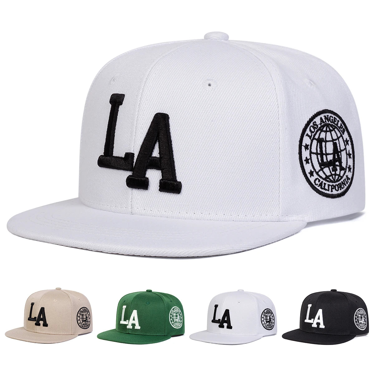 Los Angeles California Snapback Cap | LA City Globe Baseball Hat – Ghelter