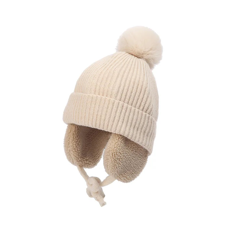 children-vintage-retro-plush-warm-hat