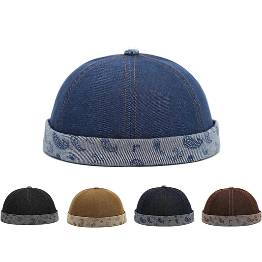 Cotton-adjustable-brimless-hat
