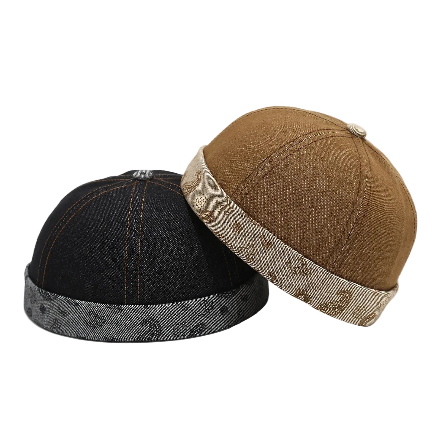 Cotton-adjustable-brimless-hat