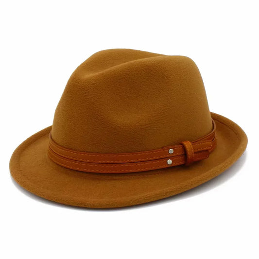 Men-Women-Winter-Ghelter-Retro-Plain-Jazz-Vintage-Fedora