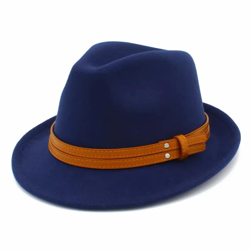 Men-Women-Winter-Ghelter-Retro-Plain-Jazz-Vintage-Fedora