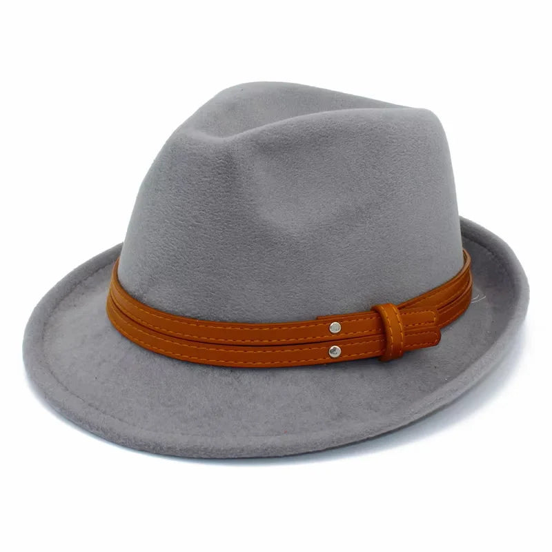 Men-Women-Winter-Ghelter-Retro-Plain-Jazz-Vintage-Fedora