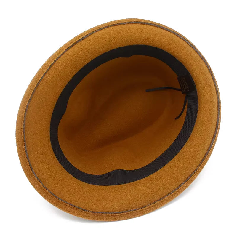 Men-Women-Winter-Ghelter-Retro-Plain-Jazz-Vintage-Fedora