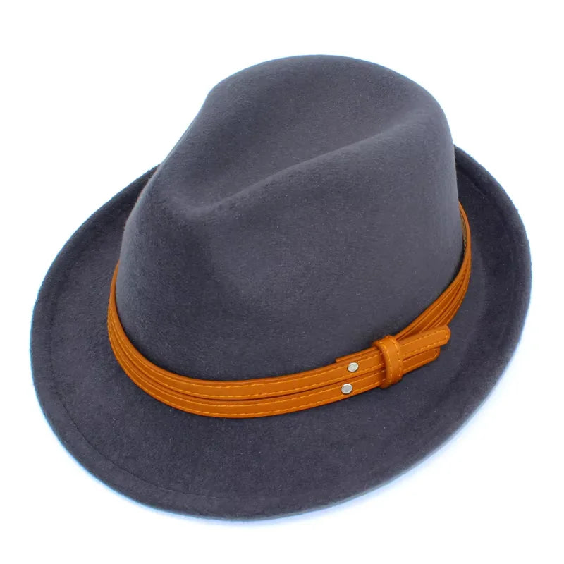 Men-Women-Winter-Ghelter-Retro-Plain-Jazz-Vintage-Fedora