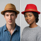 Men-Women-Winter-Ghelter-Retro-Plain-Jazz-Vintage-Fedora