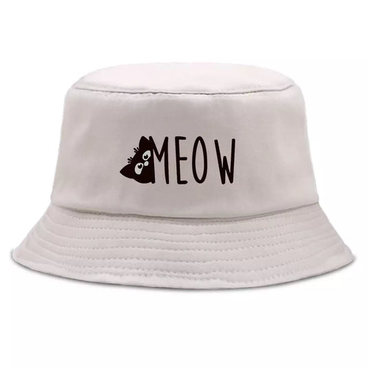 Meow Cotton Bucket Hat