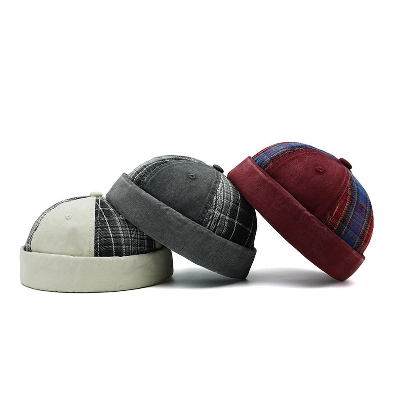men-women-vintage-retro-casual-plaid-hat