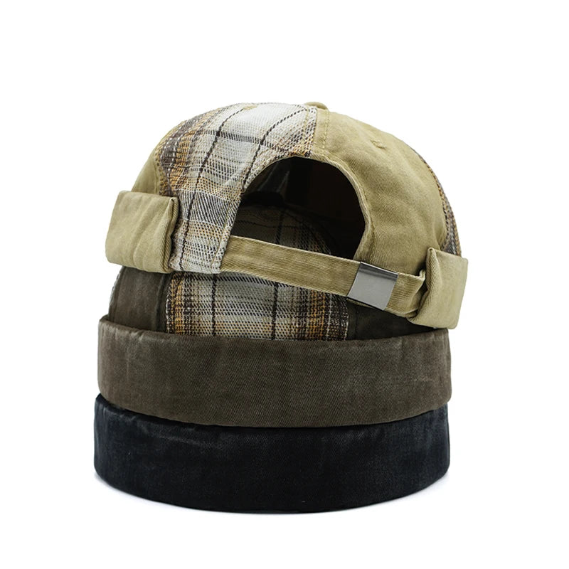 men-women-vintage-retro-casual-plaid-hat