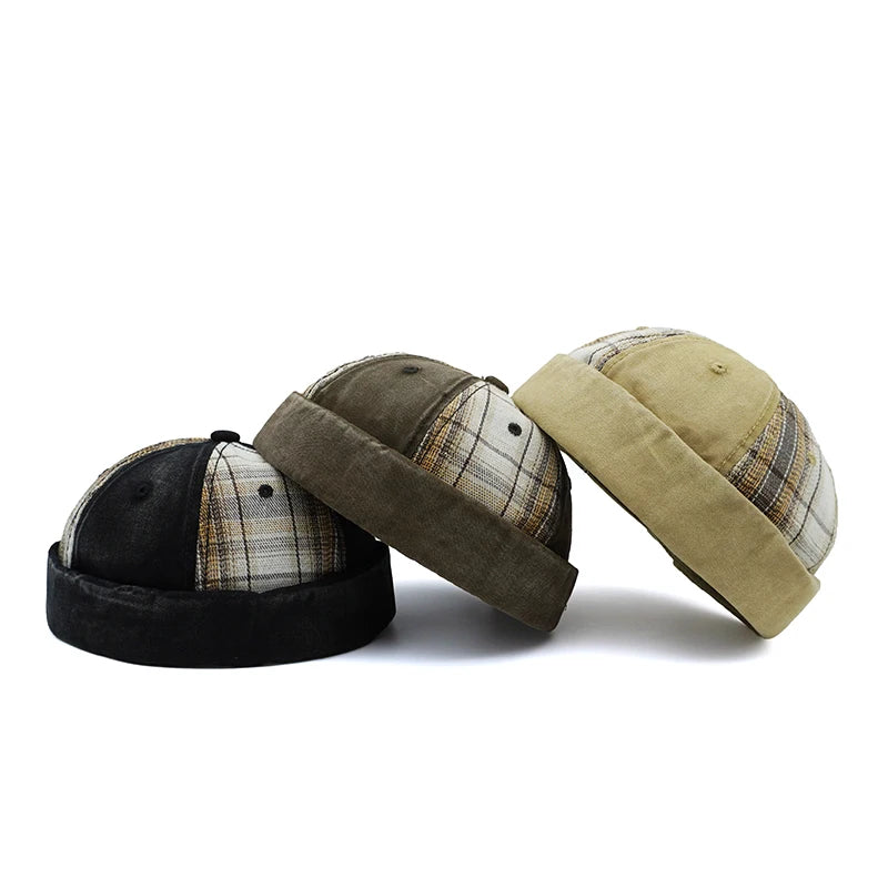men-women-vintage-retro-casual-plaid-hat