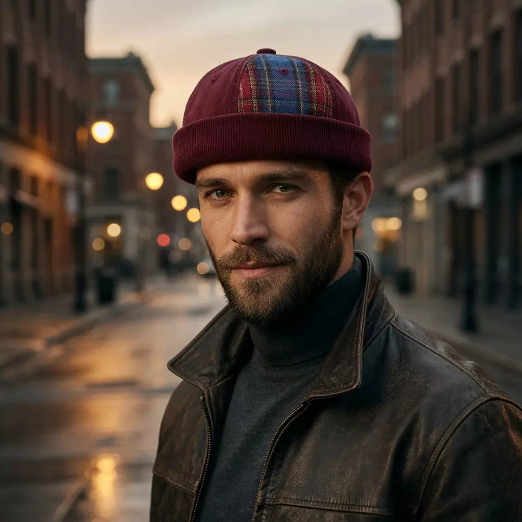 men-women-vintage-retro-casual-plaid-hat