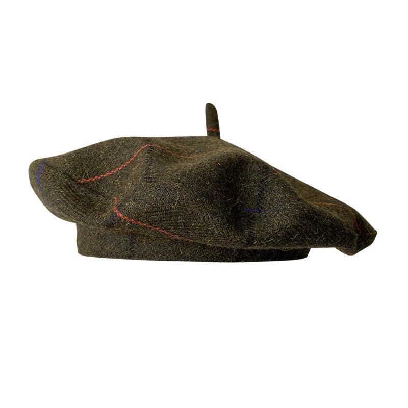 men-women-vintage-retro-parisian-plaid-hat