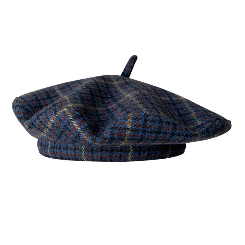 men-women-vintage-retro-parisian-plaid-hat
