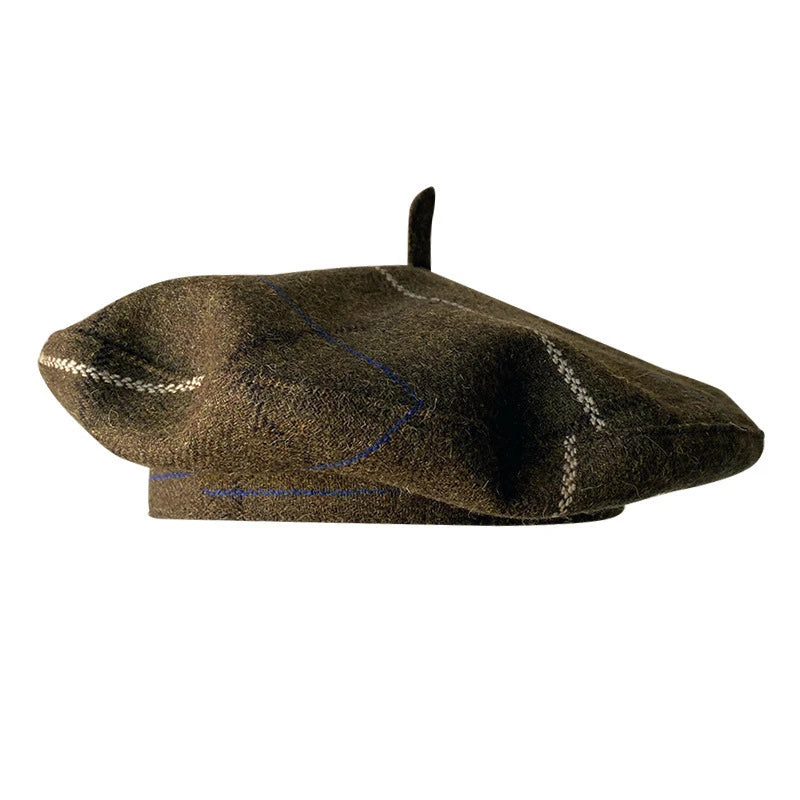 men-women-vintage-retro-parisian-plaid-hat