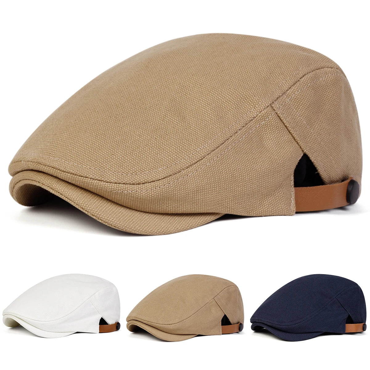 Mongolia 1991 Retro Flat Cap | Vintage Ivy Cabbie Hat | Cotton – Ghelter