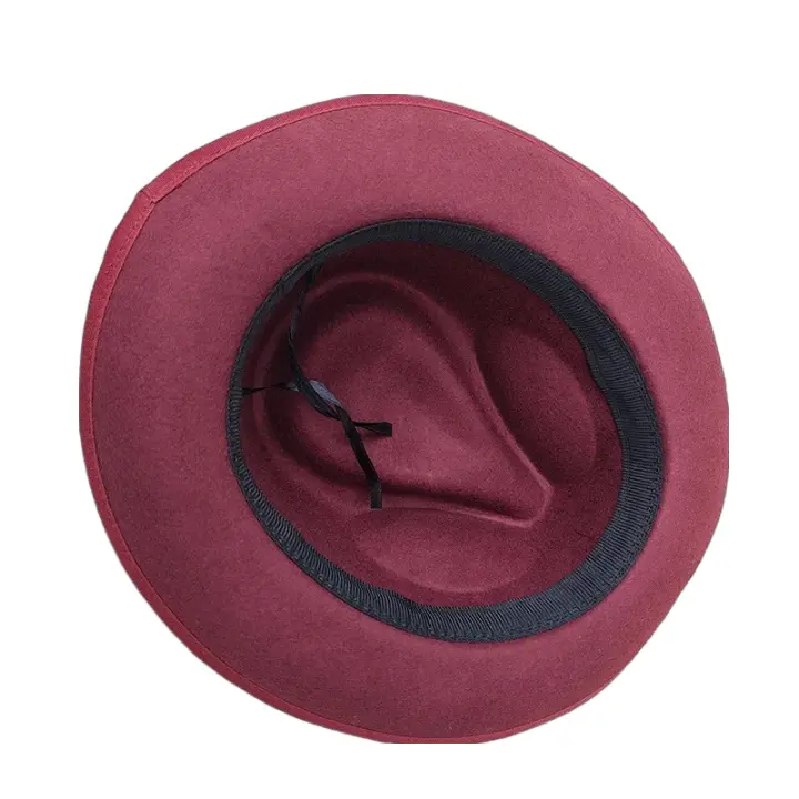 Montpellier Ribbon Garnet Wool Trilby Hat