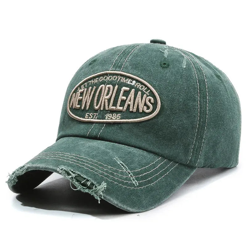 ▷ New Orleans Vintage Ripped Baseball Cap On Sale (25% Discount