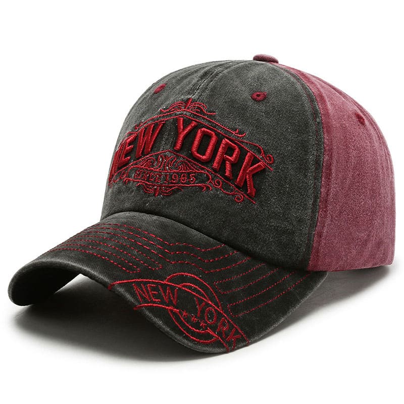 New York Vintage Denim Baseball Cap