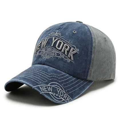 New York Vintage Denim Baseball Cap