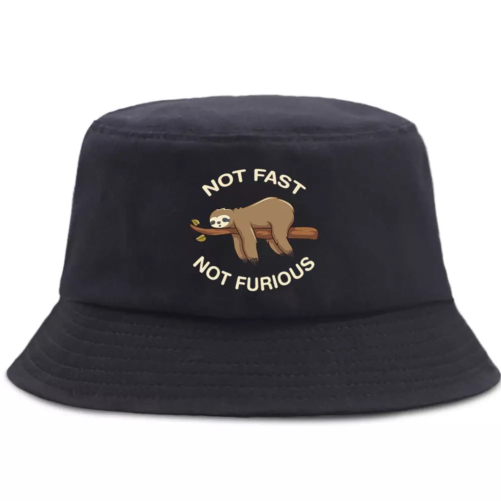 Not Fast Not Furious Cotton Bucket Hat