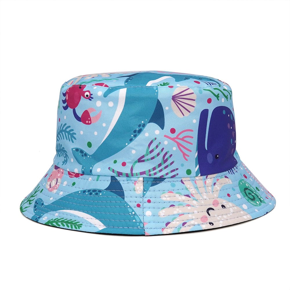 Ocean Cartoons Reversible Bucket Hat