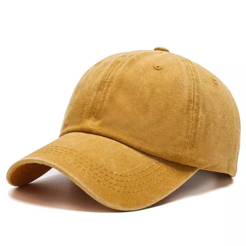 Plain Washed Cotton Baseball Cap Ghelter