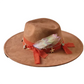Poker of Aces Feathers Suede Fedora Hat