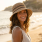 Portimão Knitted Straw Crochet Hat
