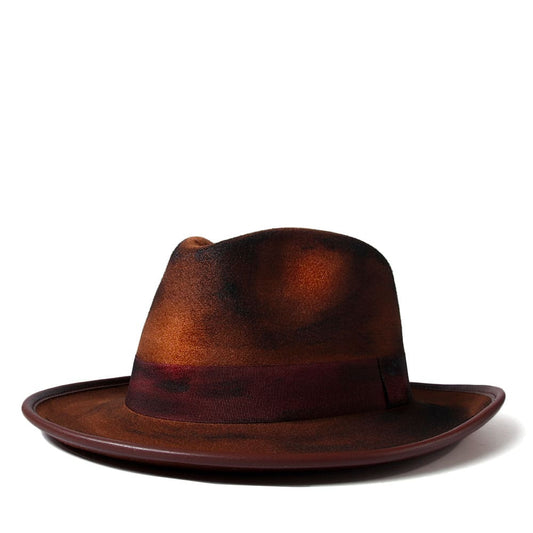 Retro Art Brown Fedora Hat