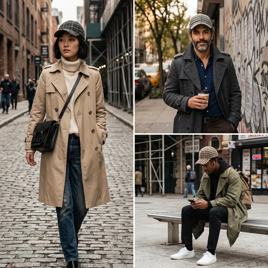 men-women-summer-retro-classic-plaid-hat