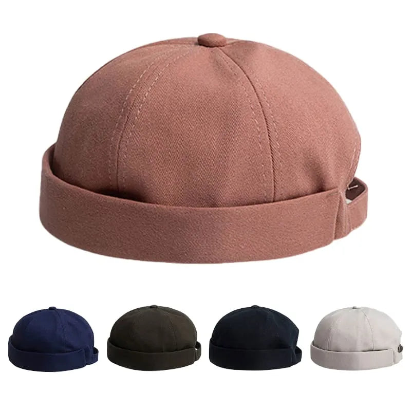 Dacker Cap Sailor Vintage Plain Docker Cap | 100% Cotton Brimless Hat – Ghelter