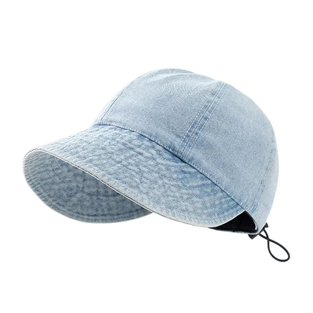 men-women-vintage-retro-adjustable-denim-Sun-hat