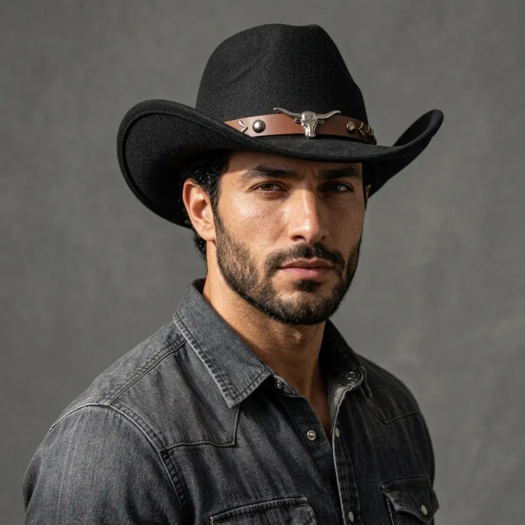 Silver Buffalo Felt Cowboy Hat