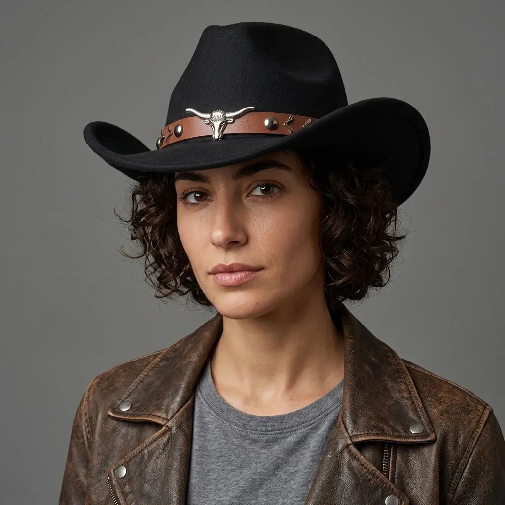 Silver Buffalo Felt Cowboy Hat