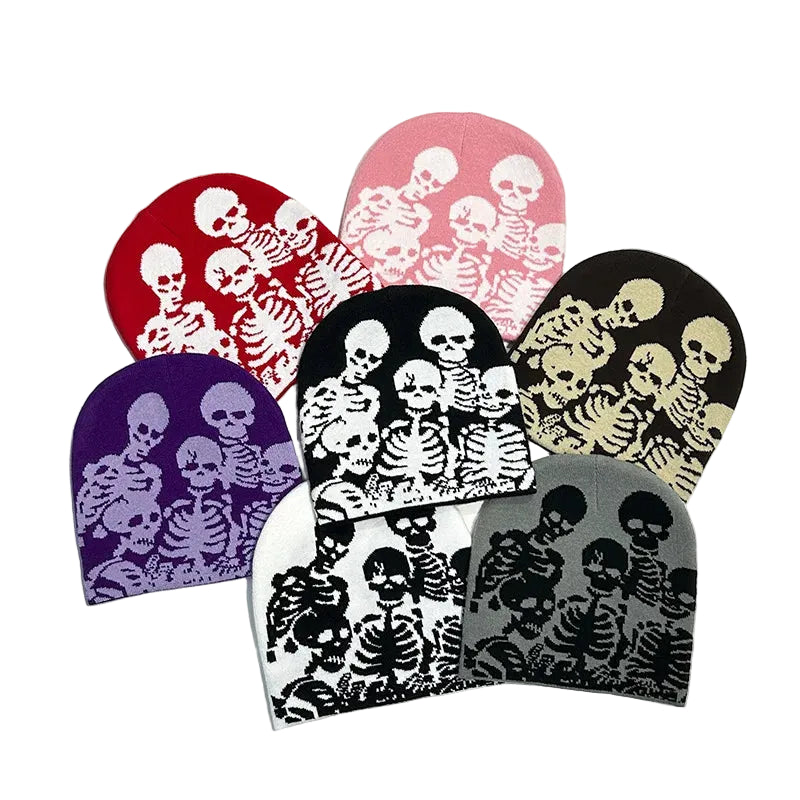 men-women-vintage-retro-spooky-bone-graphic-warm-hat