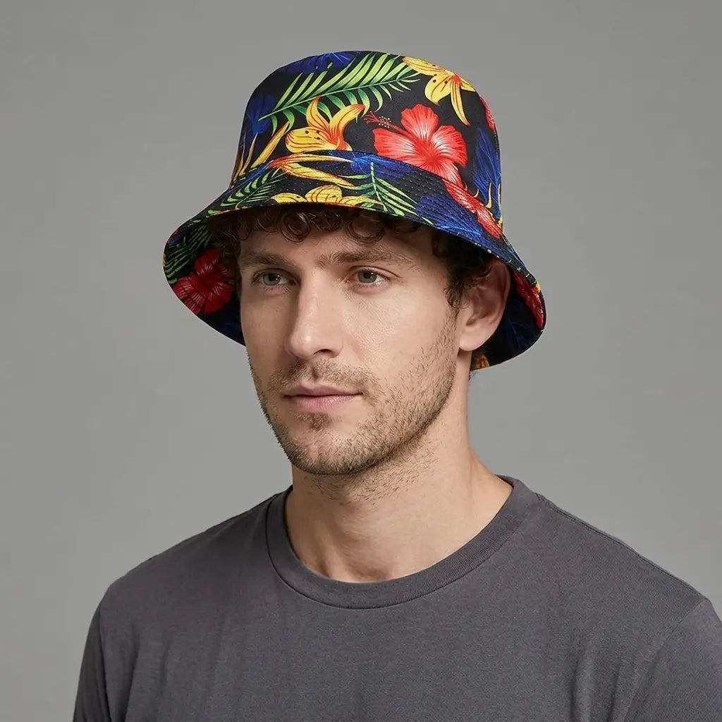 fisherman-headwear-flowers-breathable-men-women-unisex