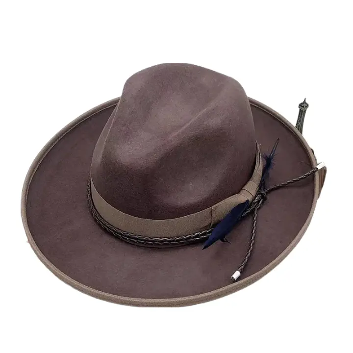 Steinbeck Feather Wool Fedora Hat