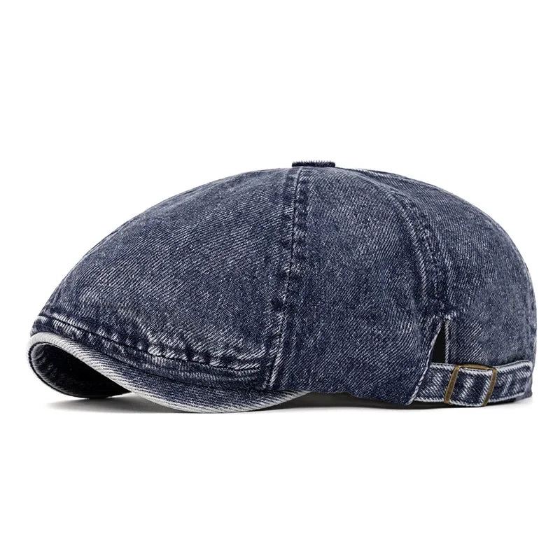 Men Denim Paperboy Hat Sutherland Denim Newsboy Cap