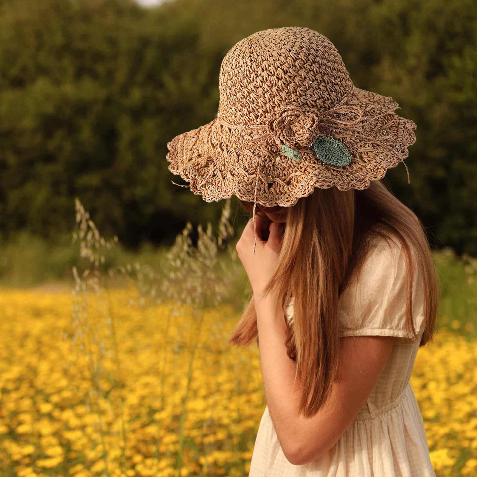 woman-vintage-retro-floral-beach-female-hat