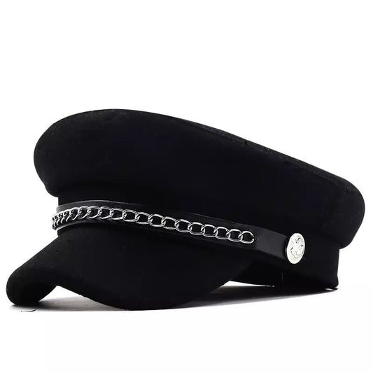 The Royal Chain Black Sailor Cap