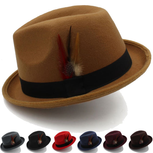 Thoreau Feathers Wool Trilby Hat