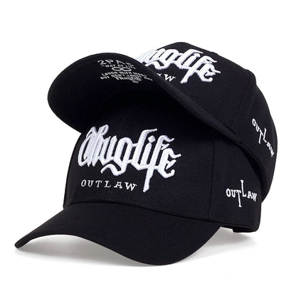 men-women-acrylic-embroidered-script-adjustable-panel-baseball-hat