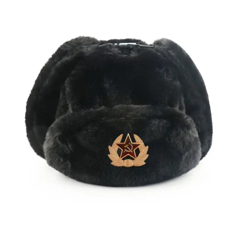 USSR Cotton Fur Trapper Bomber Hat | Russian Winter Headwear – Ghelter