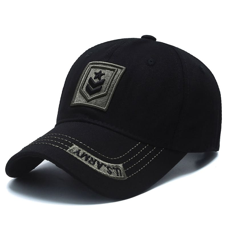 Women's Army Style Cotton Baseball Cap – Adjustable – Summer Holiday – Black/Grey/Stone